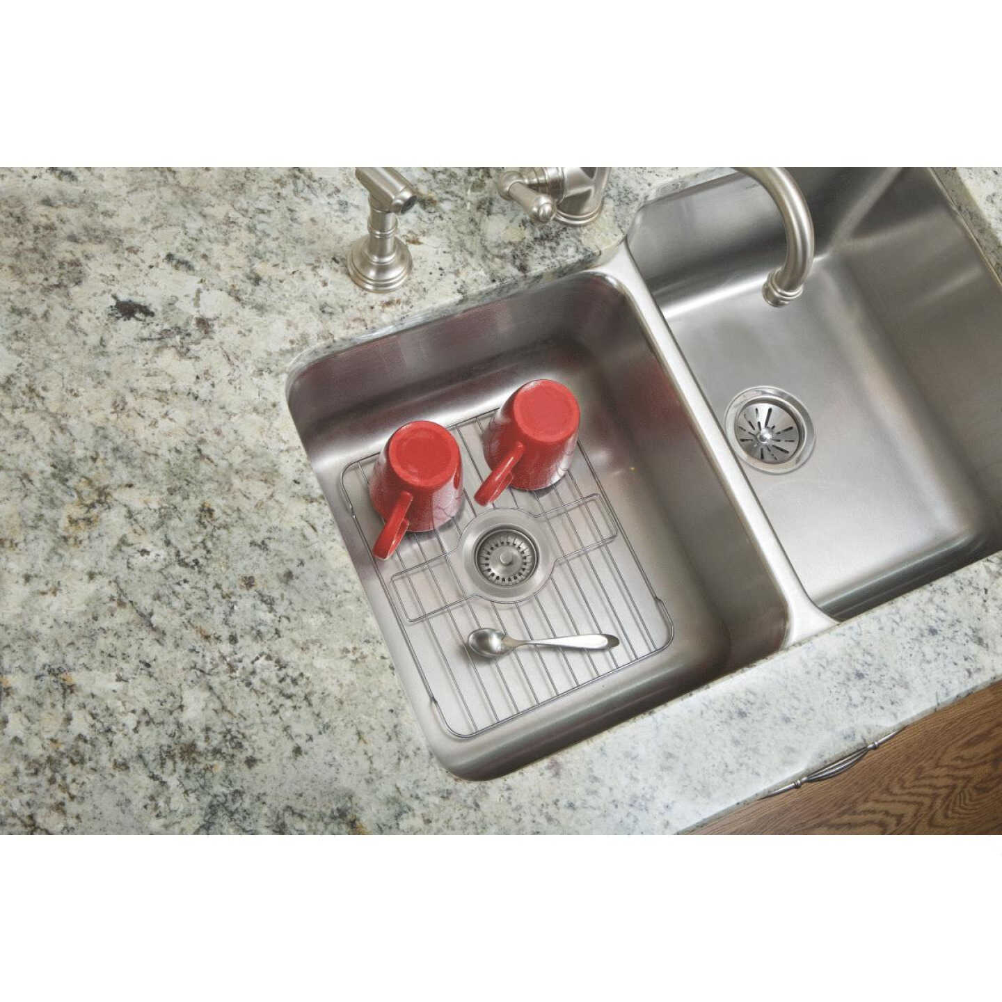 CHROME TWIN SINK RACK Image 3