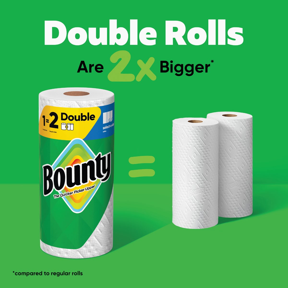 Bounty Select-A-Size Paper Towels, 6 Double Rolls Image 2