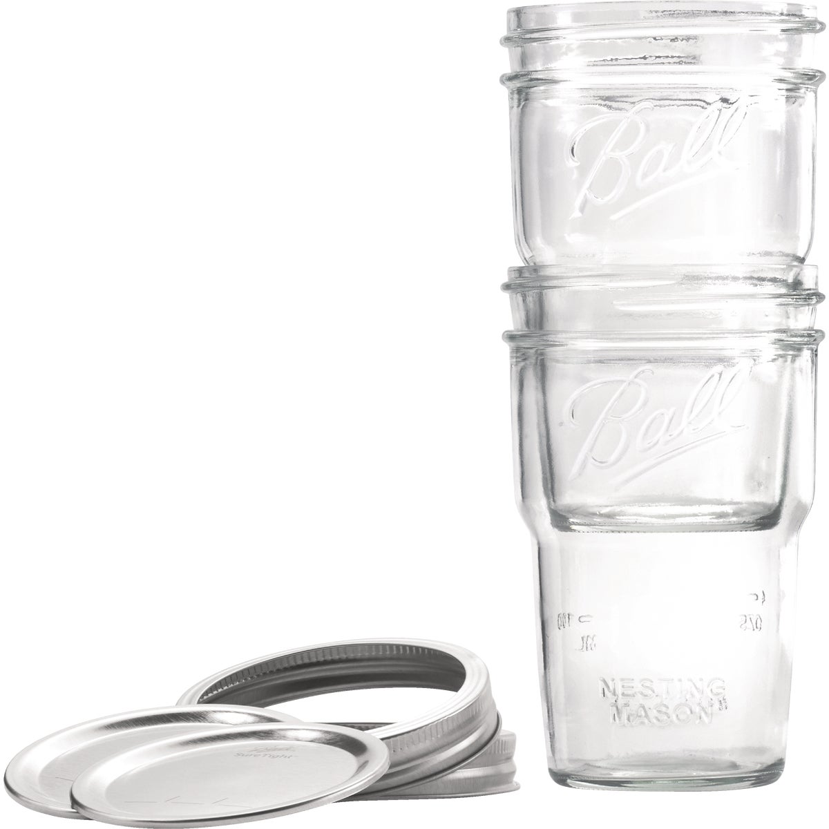 Ball Wide Mouth 16 Oz Nesting Mason Jar (4-Pack) Image 5