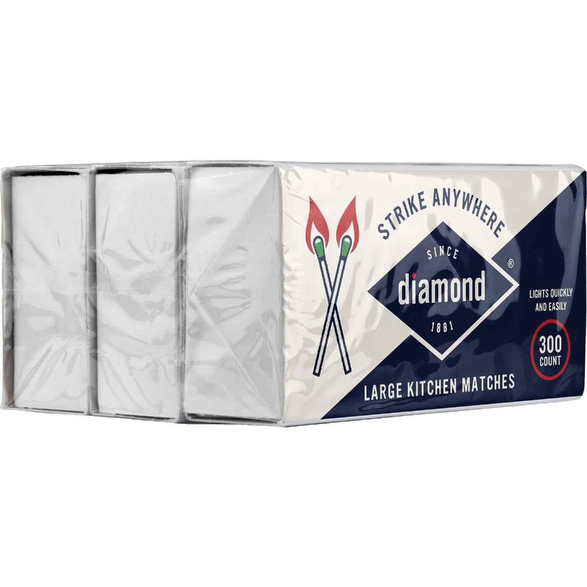Diamond 2-3/8 In. 300-Count Strike Anywhere Kitchen Matches (3-Pack)