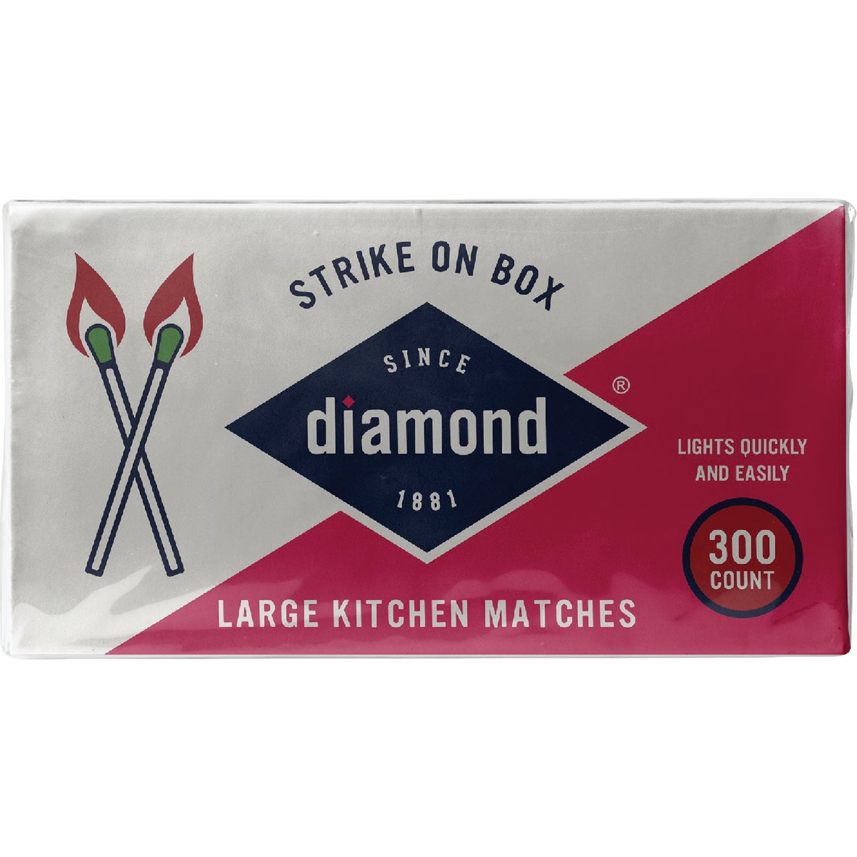 Diamond 2-3/8 In. 300-Count Strike on Box Kitchen Matches (3-Pack) Image 2