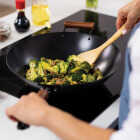 Joyce Chen Classic Series 14 In. Carbon Steel Ceramic Coated Nonstick Wok Image 3