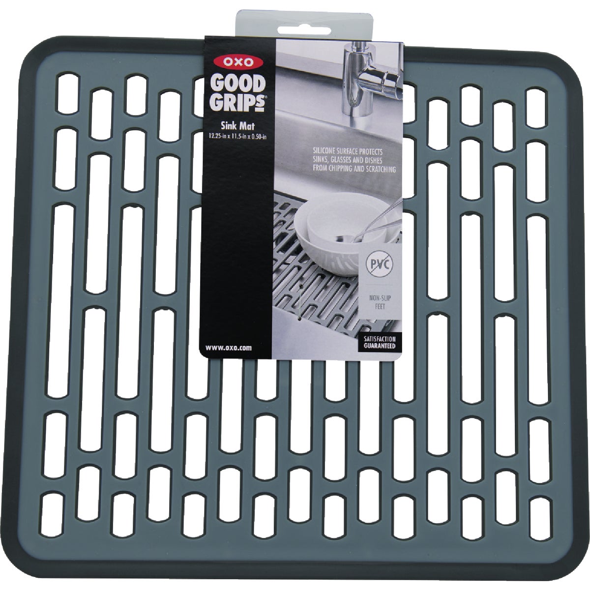 OXO Good Grips 11.5 In. x 12.25 In. Gray Sink Mat Image 5