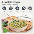 Gotham Steel Hammered Cream Cookware Collection (15-Piece) Image 3