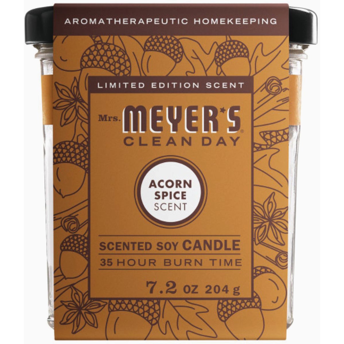 Mrs. Meyer's Clean Day 7.2 Oz. Acorn Spice Large Soy Candle Image 7