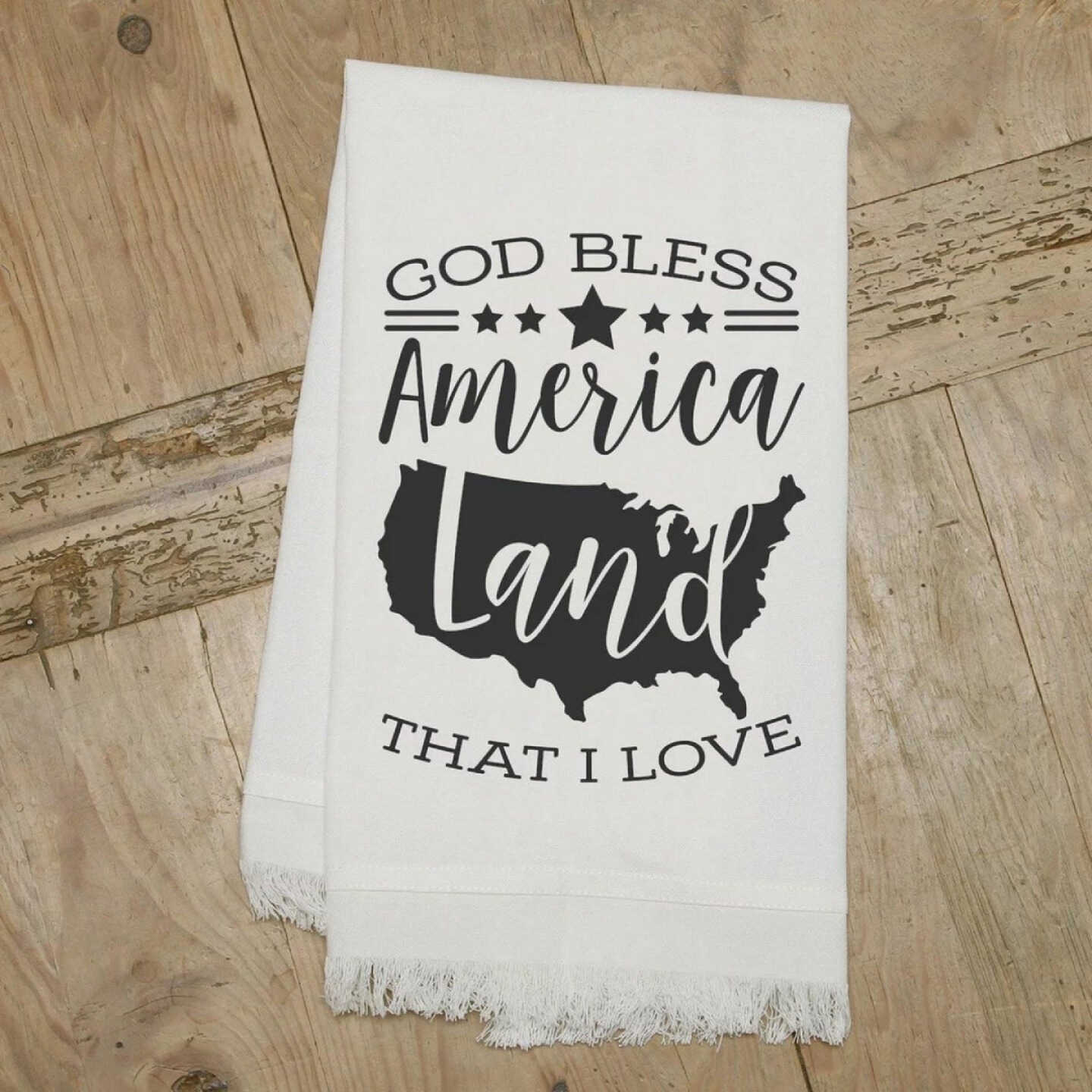 Second Nature God Bless America Land that I Love Kitchen Towel Image 1