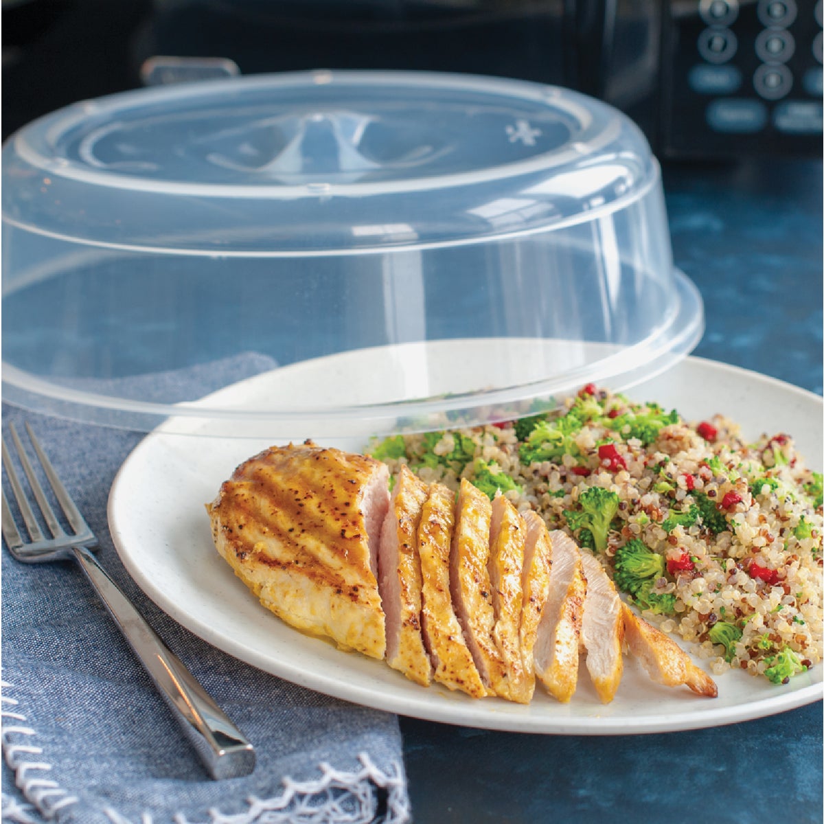 Nordic Ware 10.5 In. White Microwave Splatter Cover Image 2