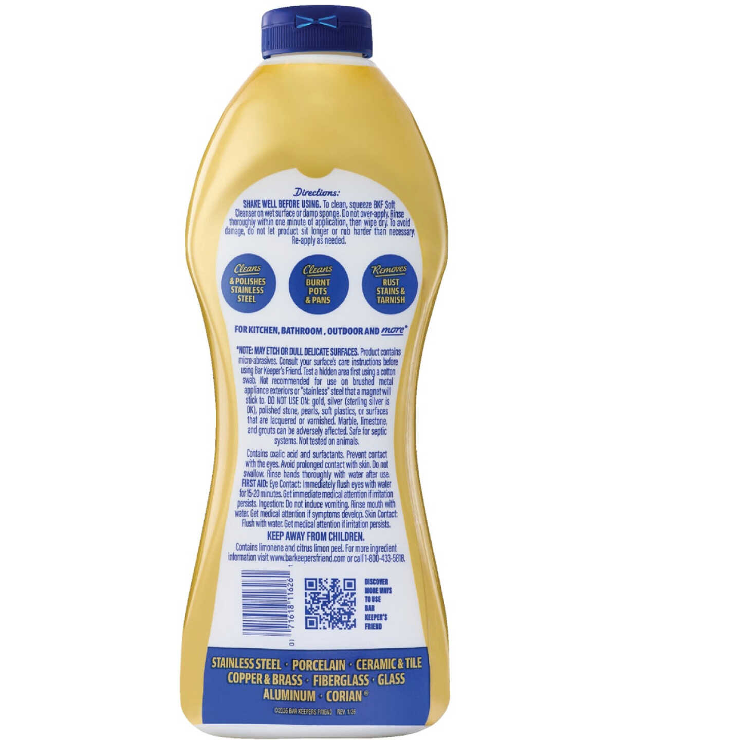 Bar Keepers Friend 26 Oz. All-Purpose Soft Cleanser Image 3