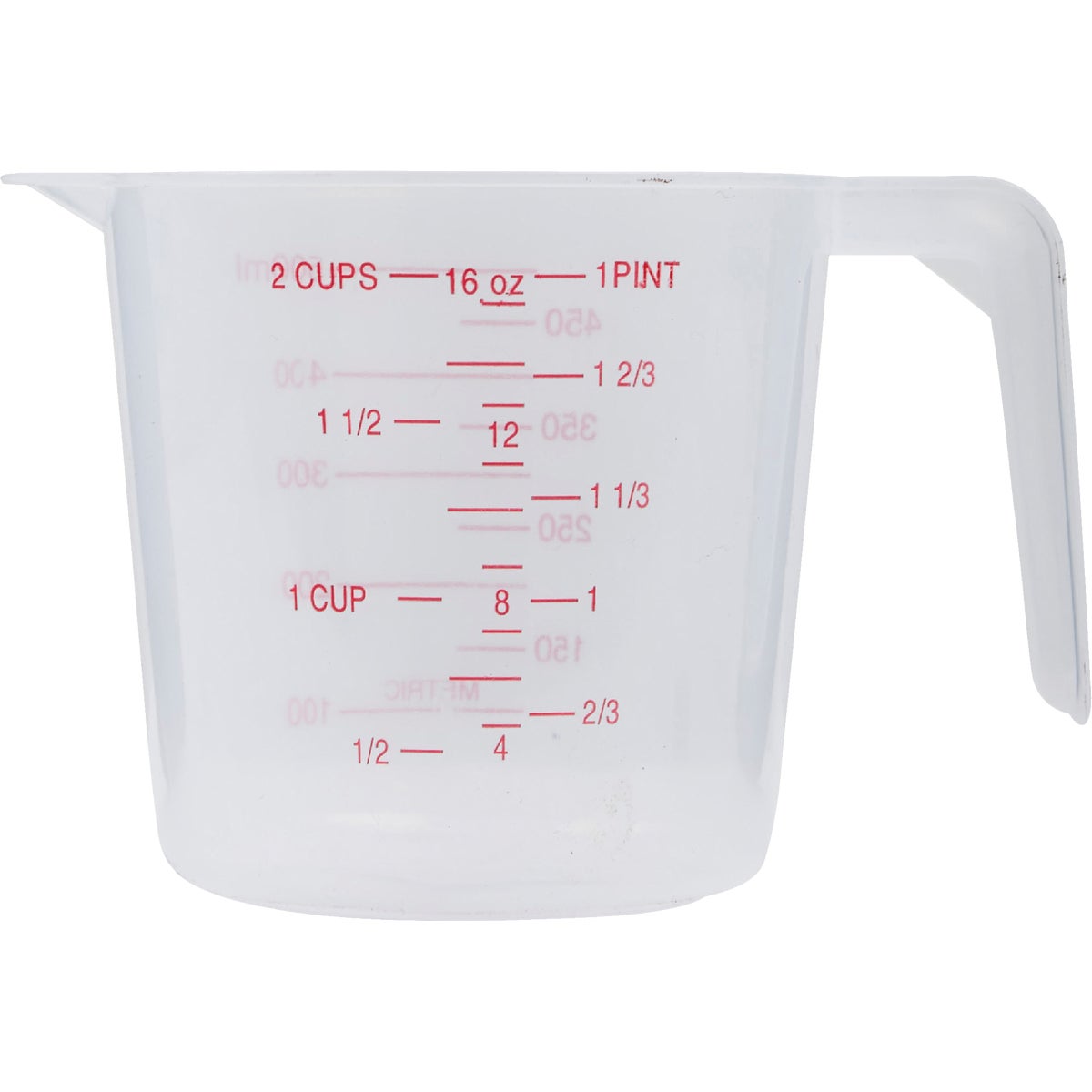 Smart Savers 2 Cup White Plastic Measuring Cup Image 2