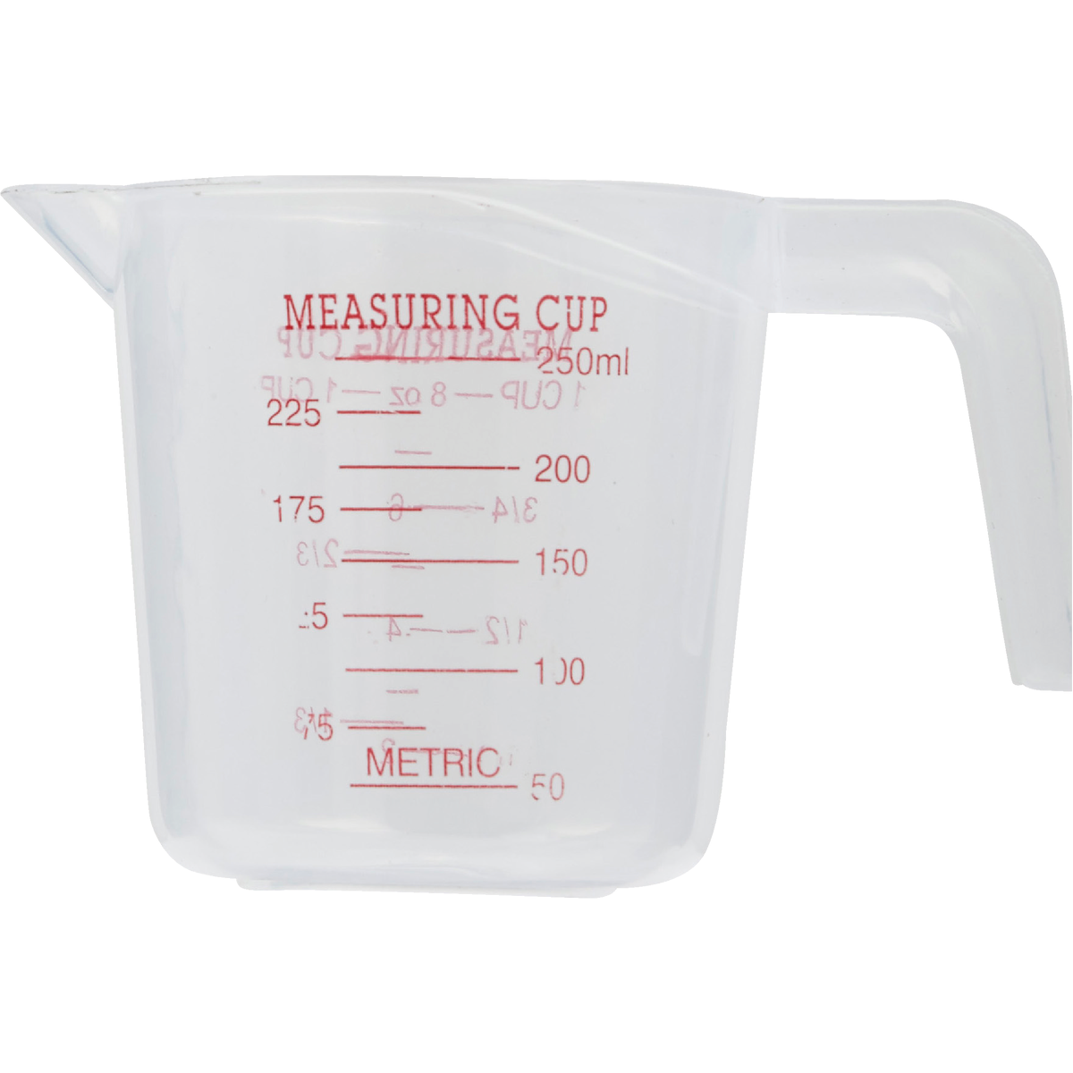 Smart Savers 1 Cup White Plastic Measuring Cup Image 2