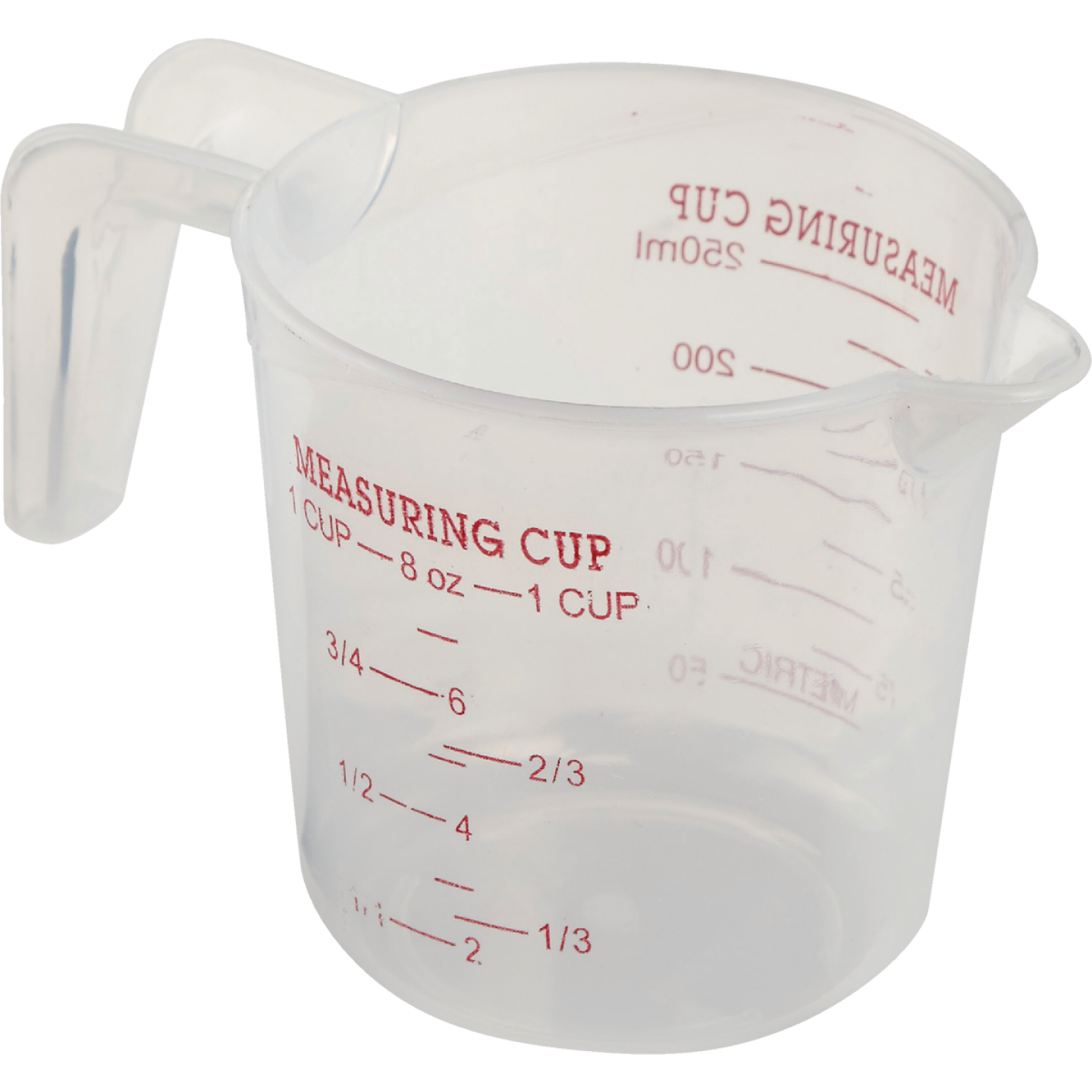 Smart Savers 1 Cup White Plastic Measuring Cup Image 3