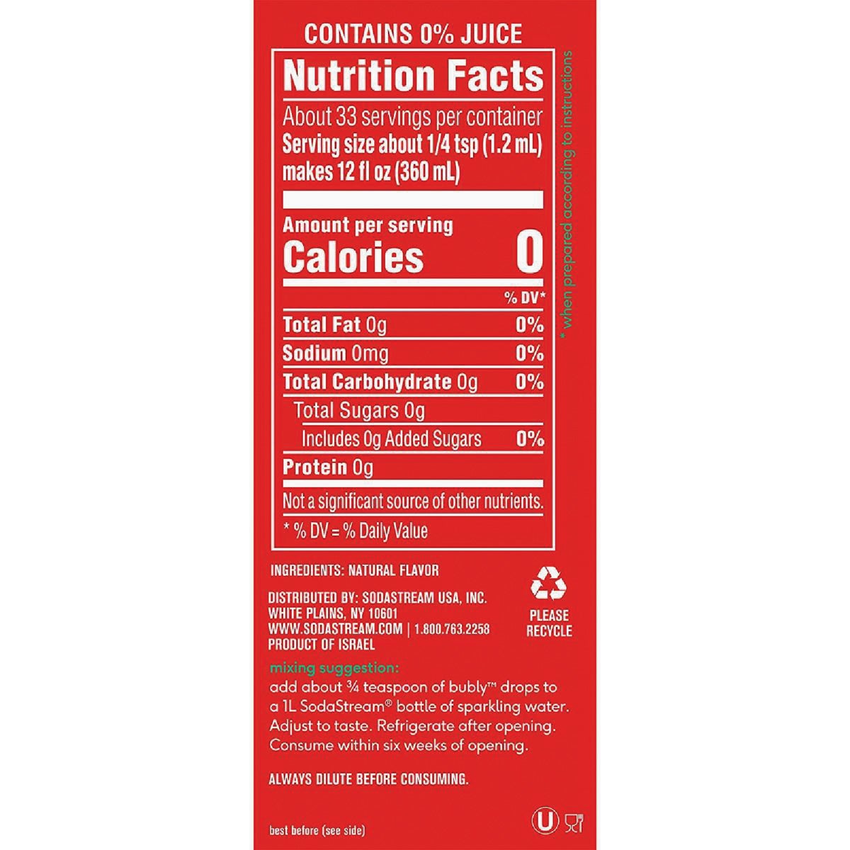 Sodastream Bubly 1.36 Oz. Cherry Drops Image 2
