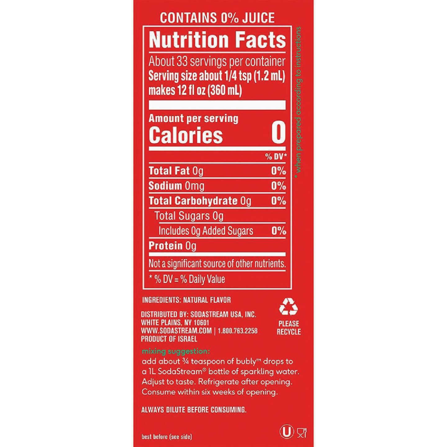 Sodastream Bubly 1.36 Oz. Cherry Drops Image 2