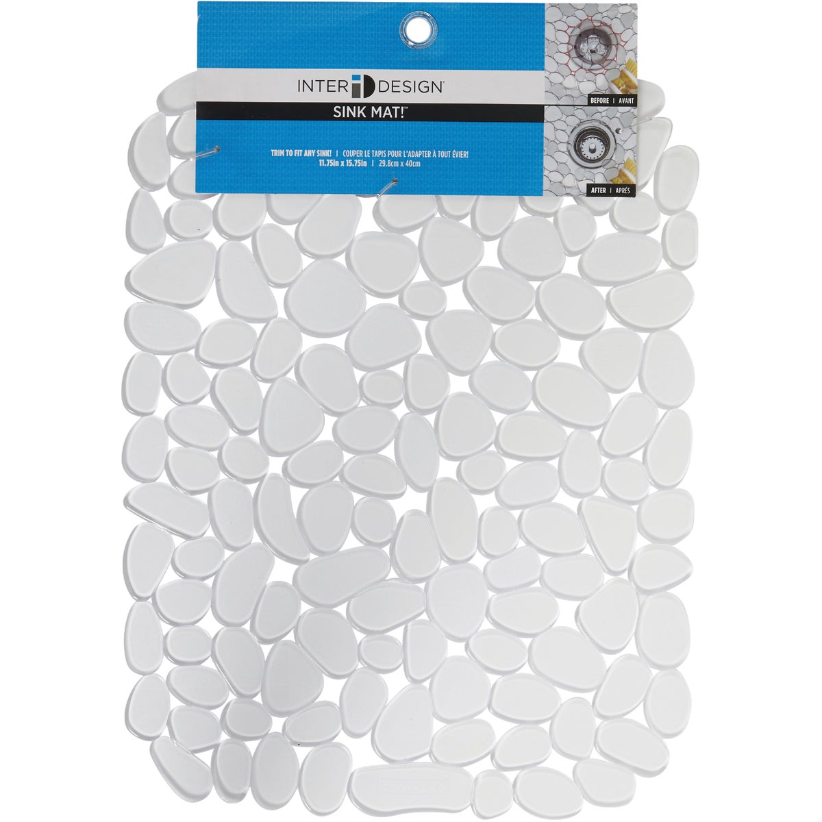iDesign Pebblz 12 In. x 15.5 In. Clear Sink Mat Image 2