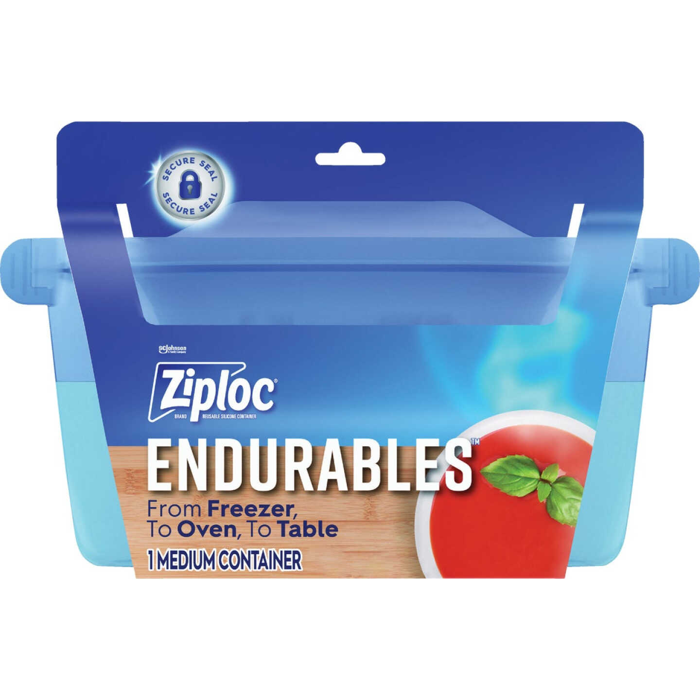 Ziploc Endurables 4-Cup Medium Pouch Food Storage Image 1