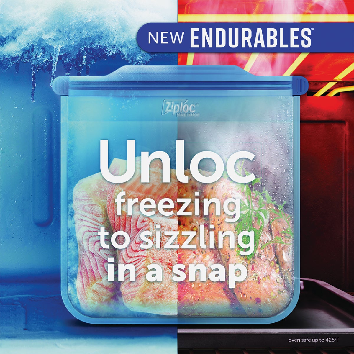 Ziploc Endurables 4-Cup Medium Pouch Food Storage Image 3