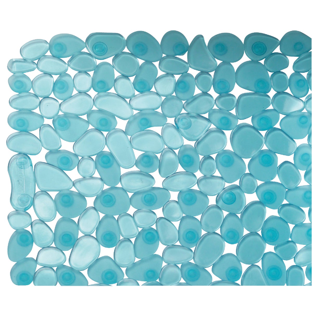iDesign Pebblz 13.5 In. x 26 In. Blue Bath Mat Image 4