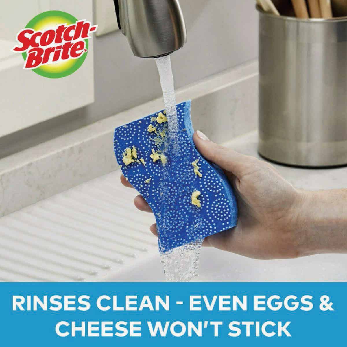 Scotch-Brite Stay Fresh Non-Scratch Scrub Dots Sponge (3-Pack) Image 2