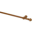 Levolor Button 72 In. 1 In. Single Curtain Rod, Mahogany Image 1