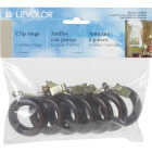 Levolor 1-1/2 In. Clip Curtain Ring, Mahogany (7-Pack) Image 1