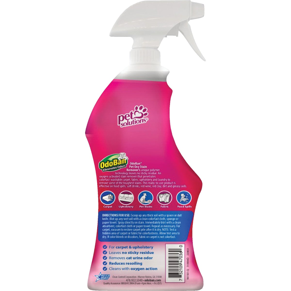 OdoBan 32 Oz. Pet Oxy Stain Remover Carpet Cleaner Image 3