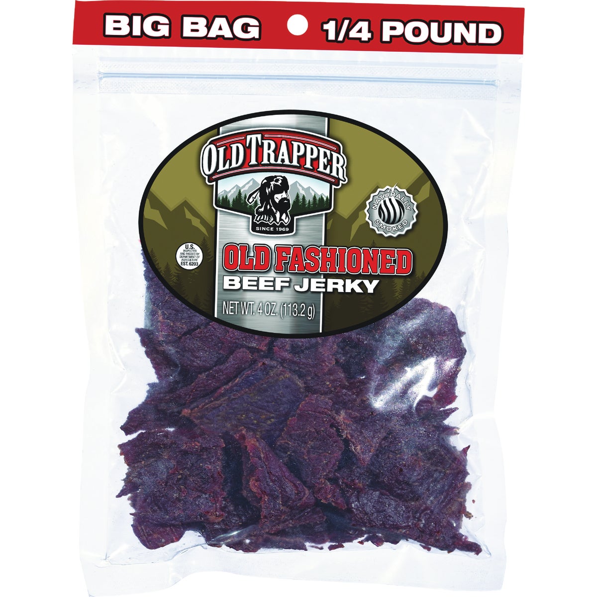 Old Trapper 4 Oz. Old Fashioned Beef Jerky Image 1