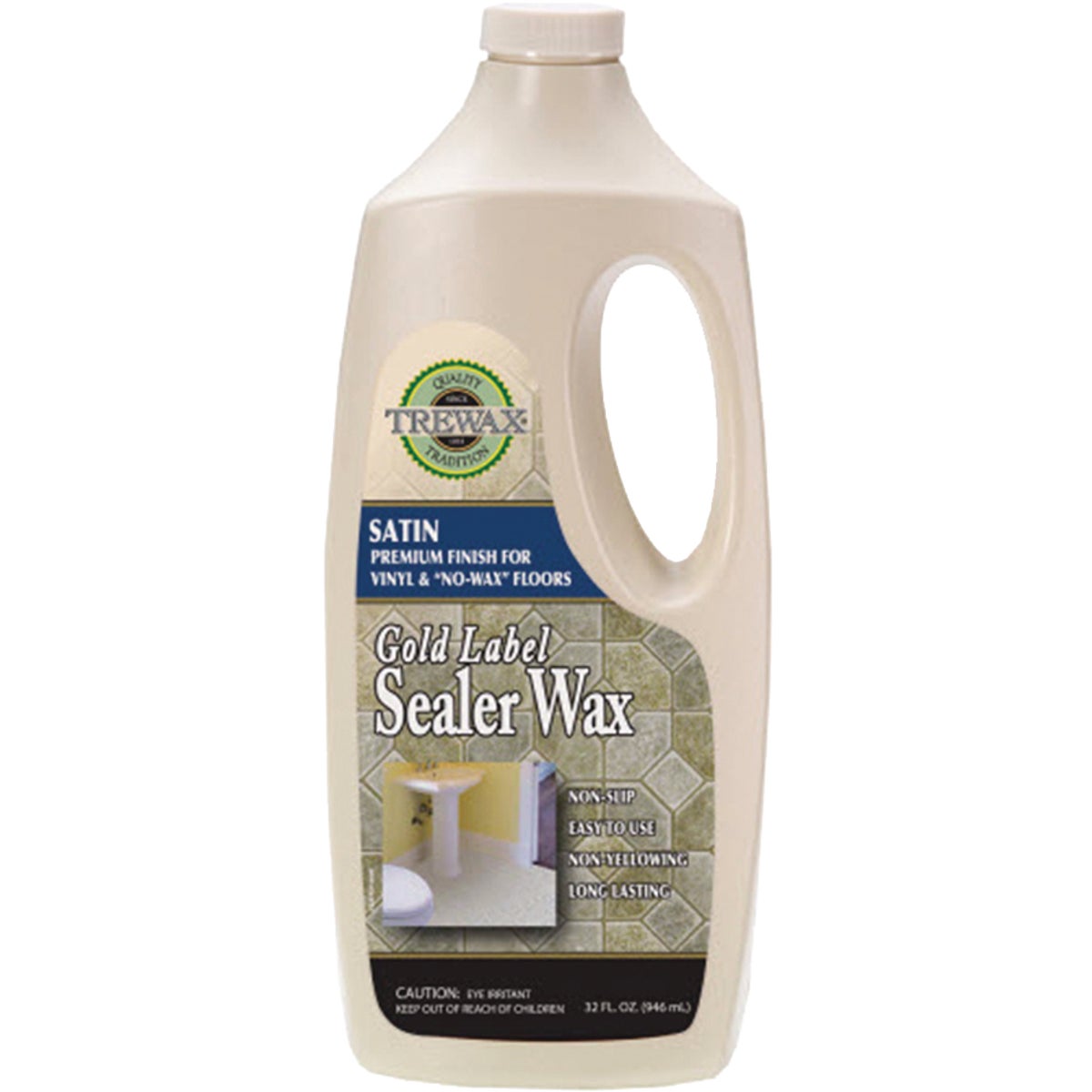 Trewax 32 Oz. Gold Label Satin Finish Floor Sealer Wax Image 1