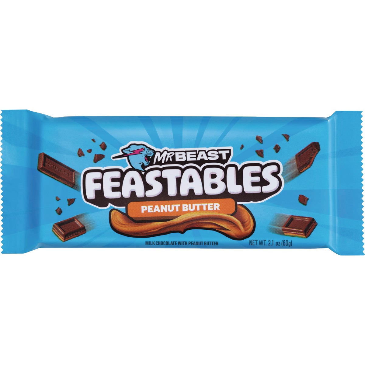 Feastables Chocolate Peanut Butter Candy Bar