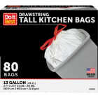 Do it Best 13 Gal. Tall Kitchen White Trash Bag (80-Count) Image 1