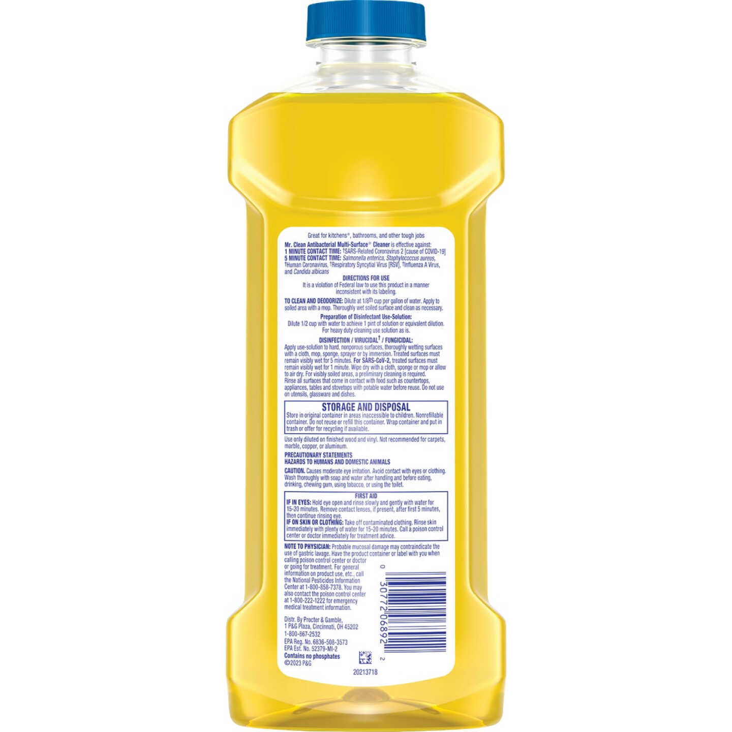 Mr. Clean 23 Oz. Lemon 2X Concentrated Multi-Surface All-Purpose Cleaner Image 2