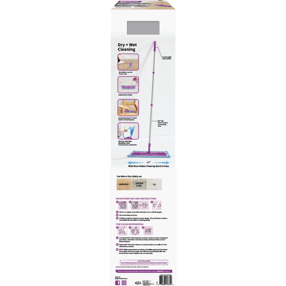 Rejuvenate Microfiber Floor Mop Kit Image 2