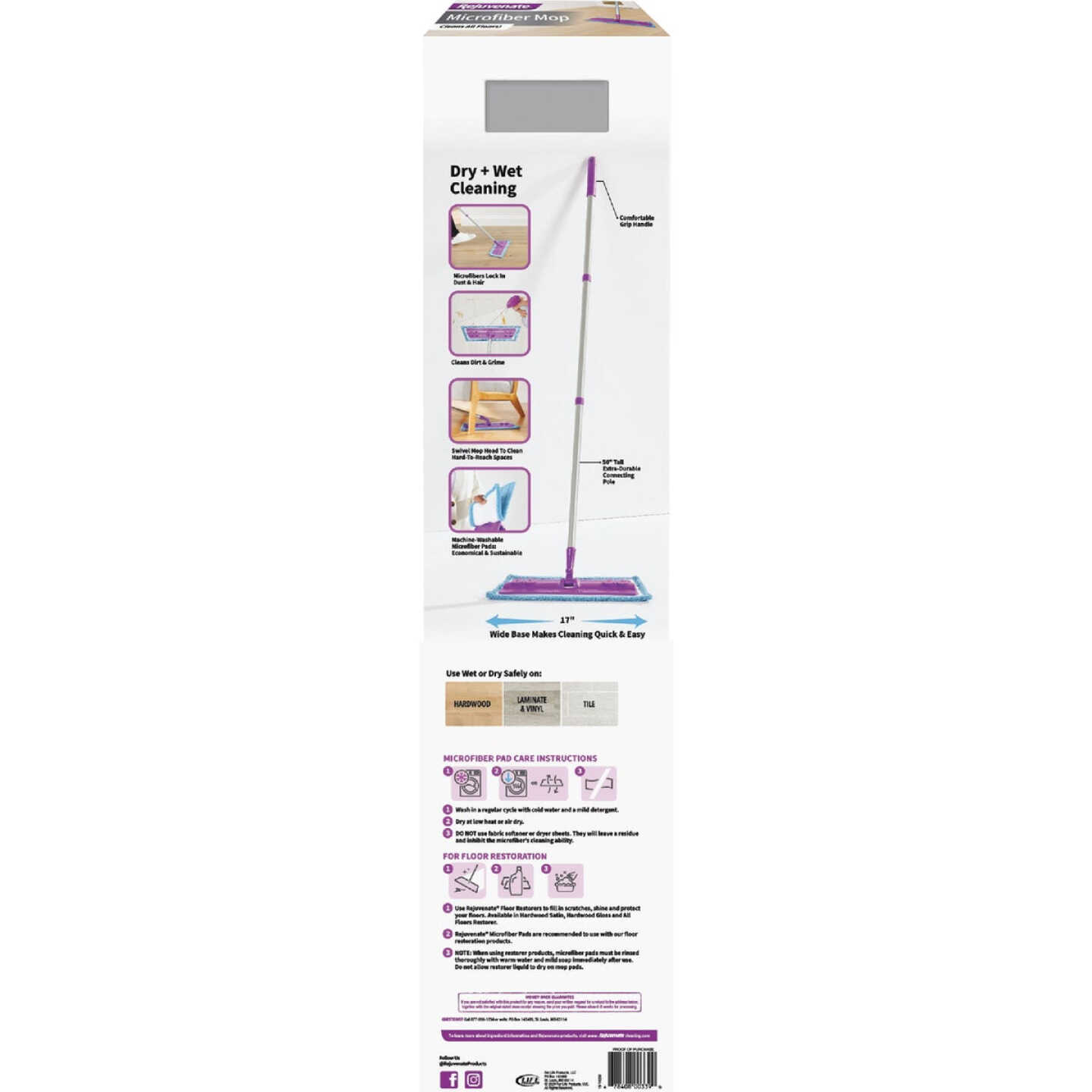 Rejuvenate Microfiber Floor Mop Kit Image 2