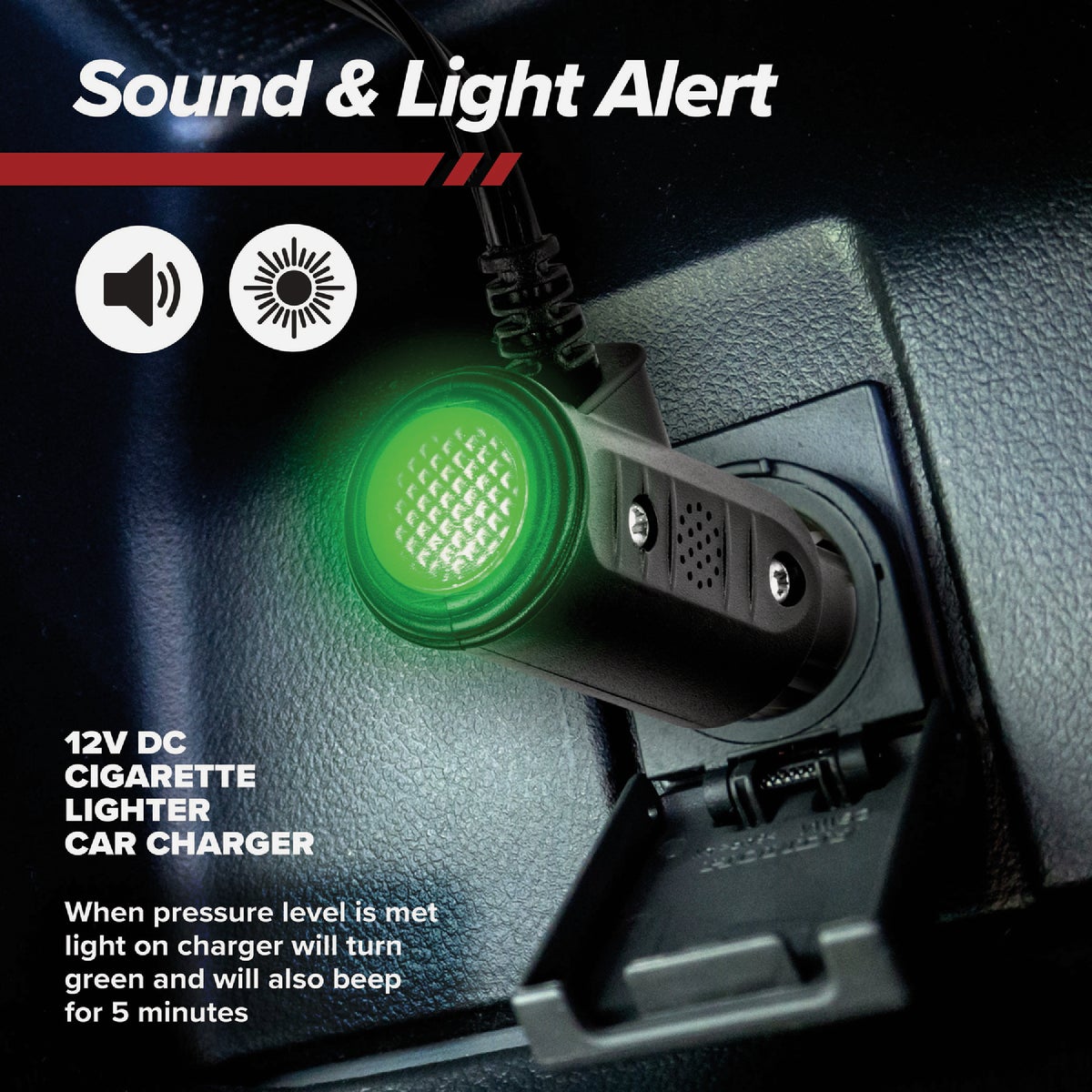 Bullseye 12V DC Handheld Tire Inflator Image 4