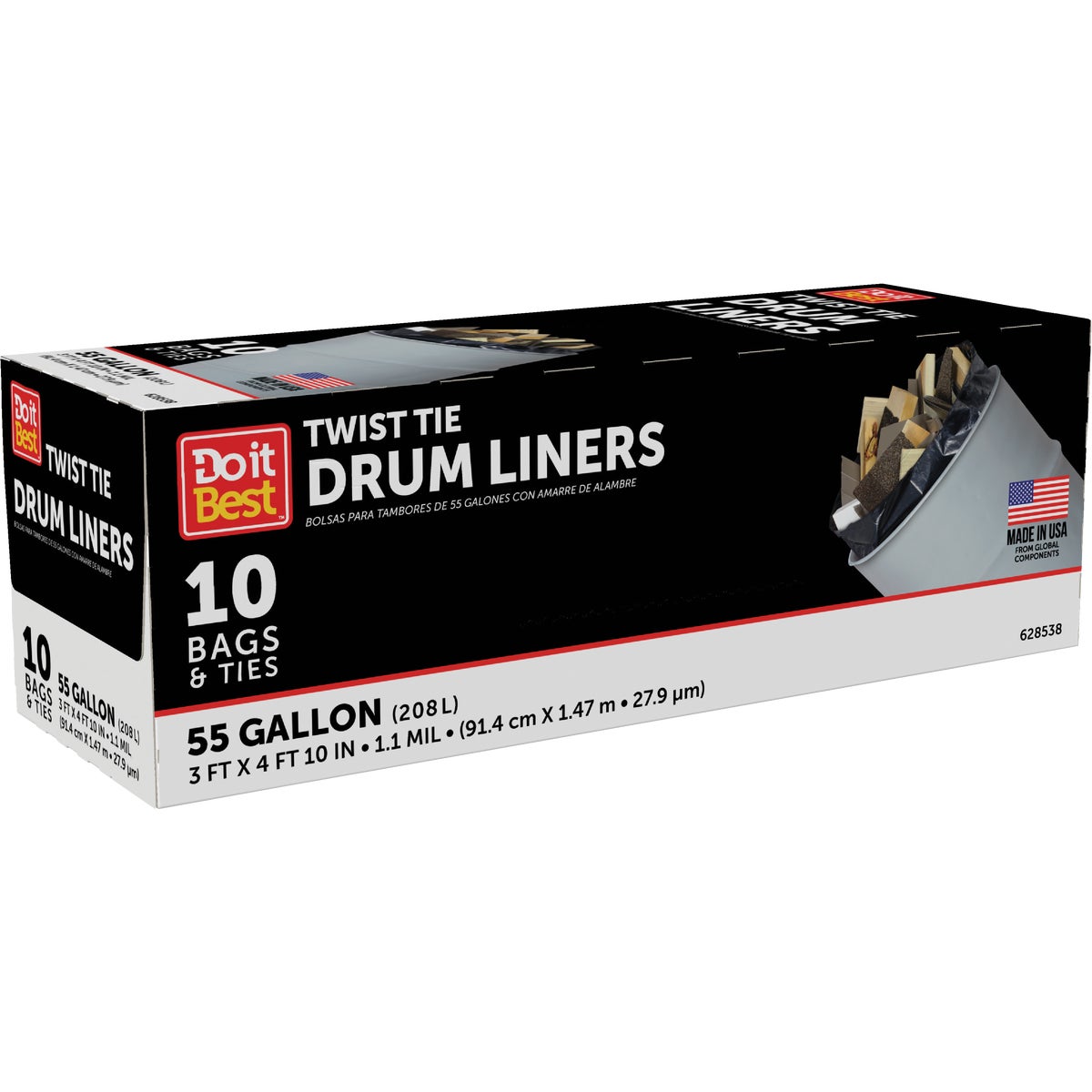 Do it Best 55 Gal. Black Drum Liner (10-Count) Image 2
