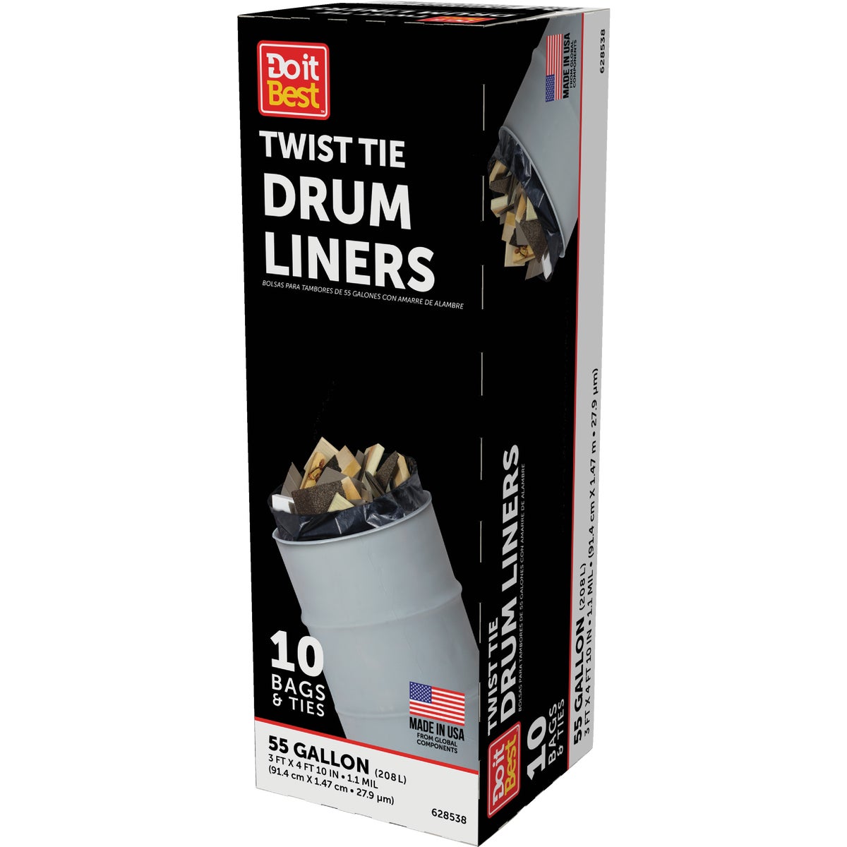 Do it Best 55 Gal. Black Drum Liner (10-Count) Image 4