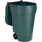 United Solutions 50 Gal. Green Plastic Wheeled Outdoor Trash Can with Lid Image 5