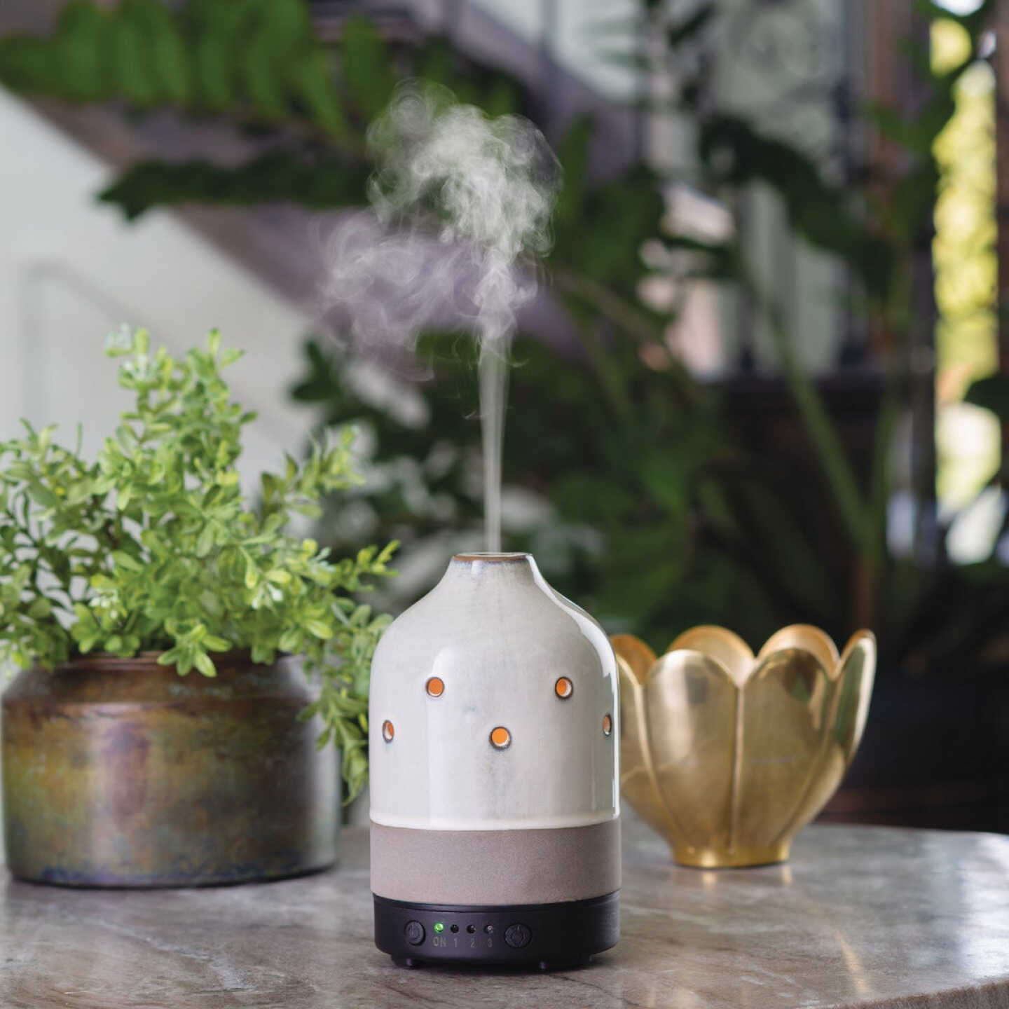 Airome Ultra Sonic Essential Oil Diffuser with Timer - Glazed Concrete Image 3