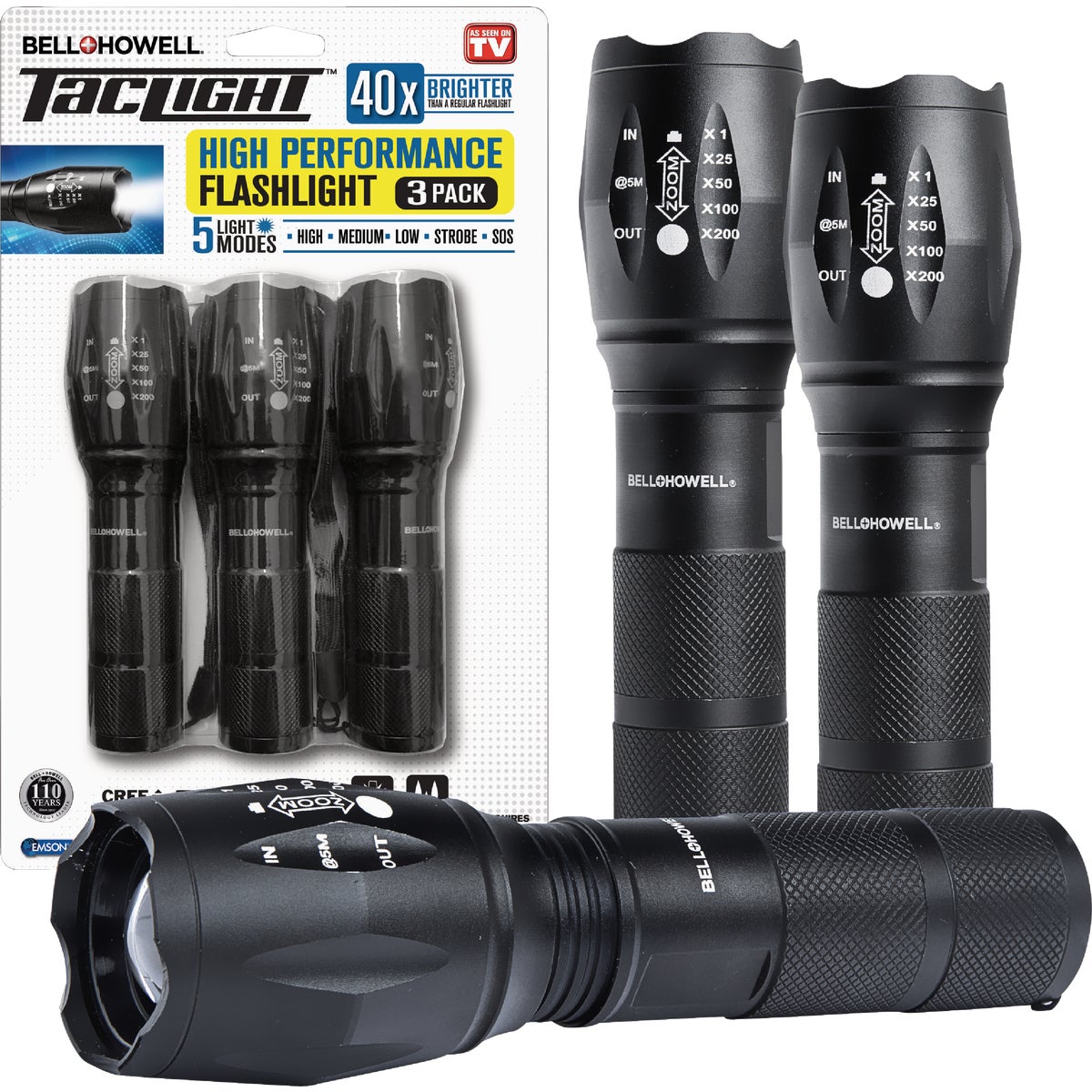 Bell+Howell Taclight Flashlights (3-Pack) Image 1