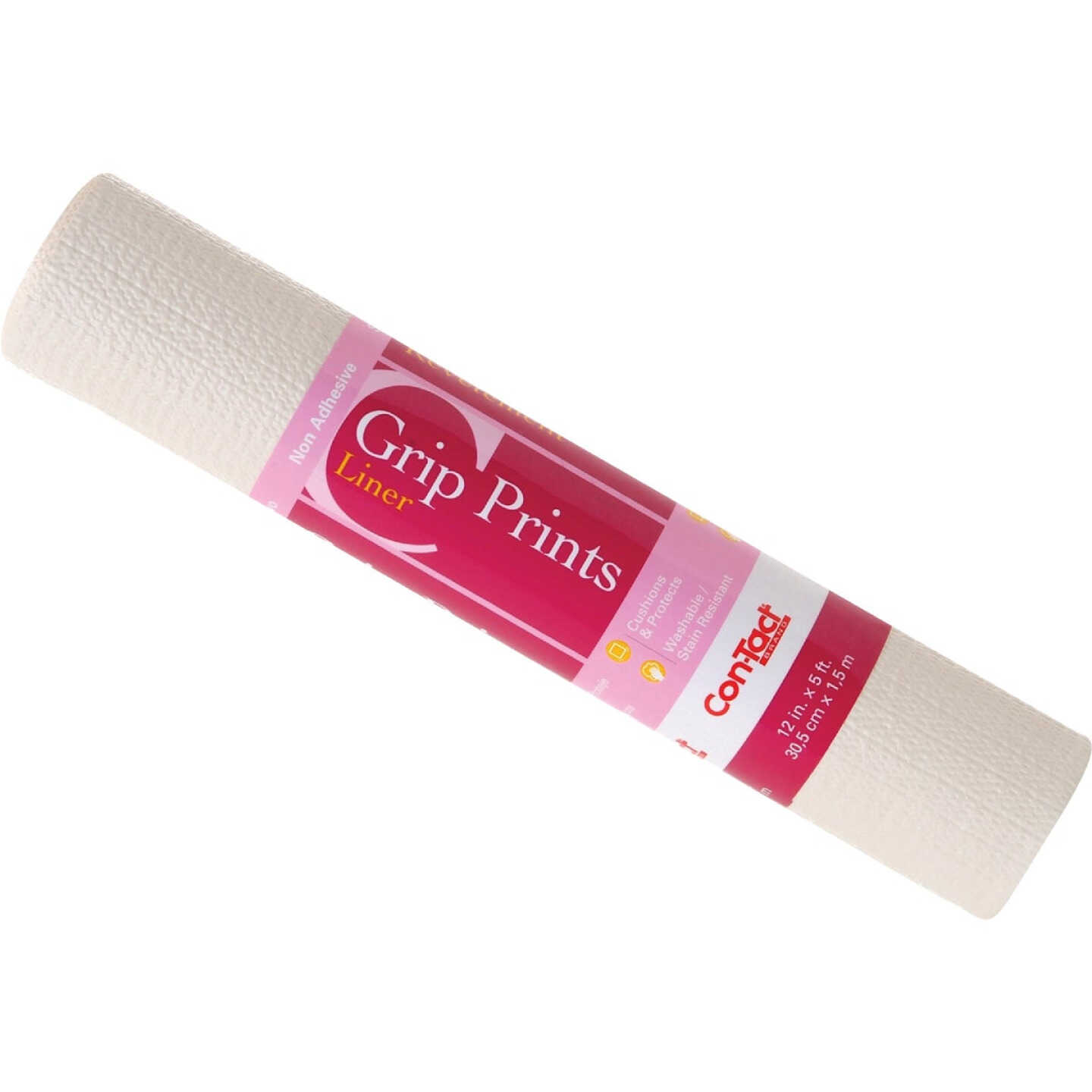 Con-Tact 12 In. x 5 Ft. Almond Grip Prints Non-Adhesive Shelf Liner Image 1