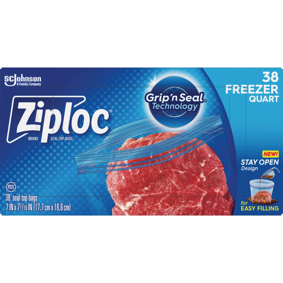 Ziploc Qt. Freezer Bag (38-Count) Image 1