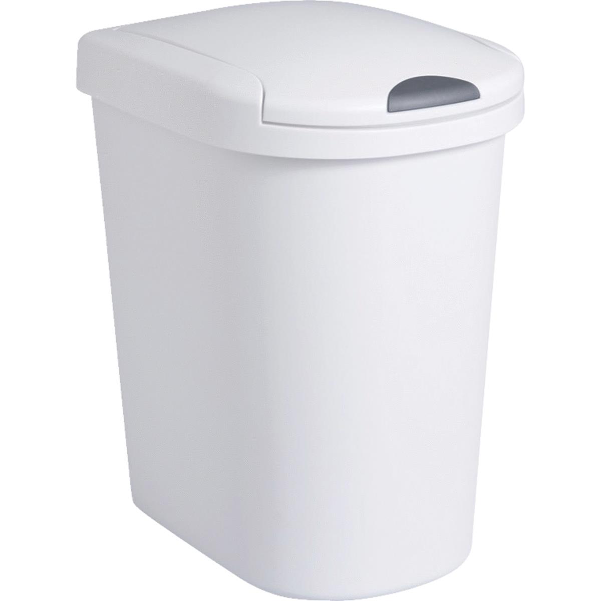 Sterilite 28 Qt. White Wastebasket With Lid