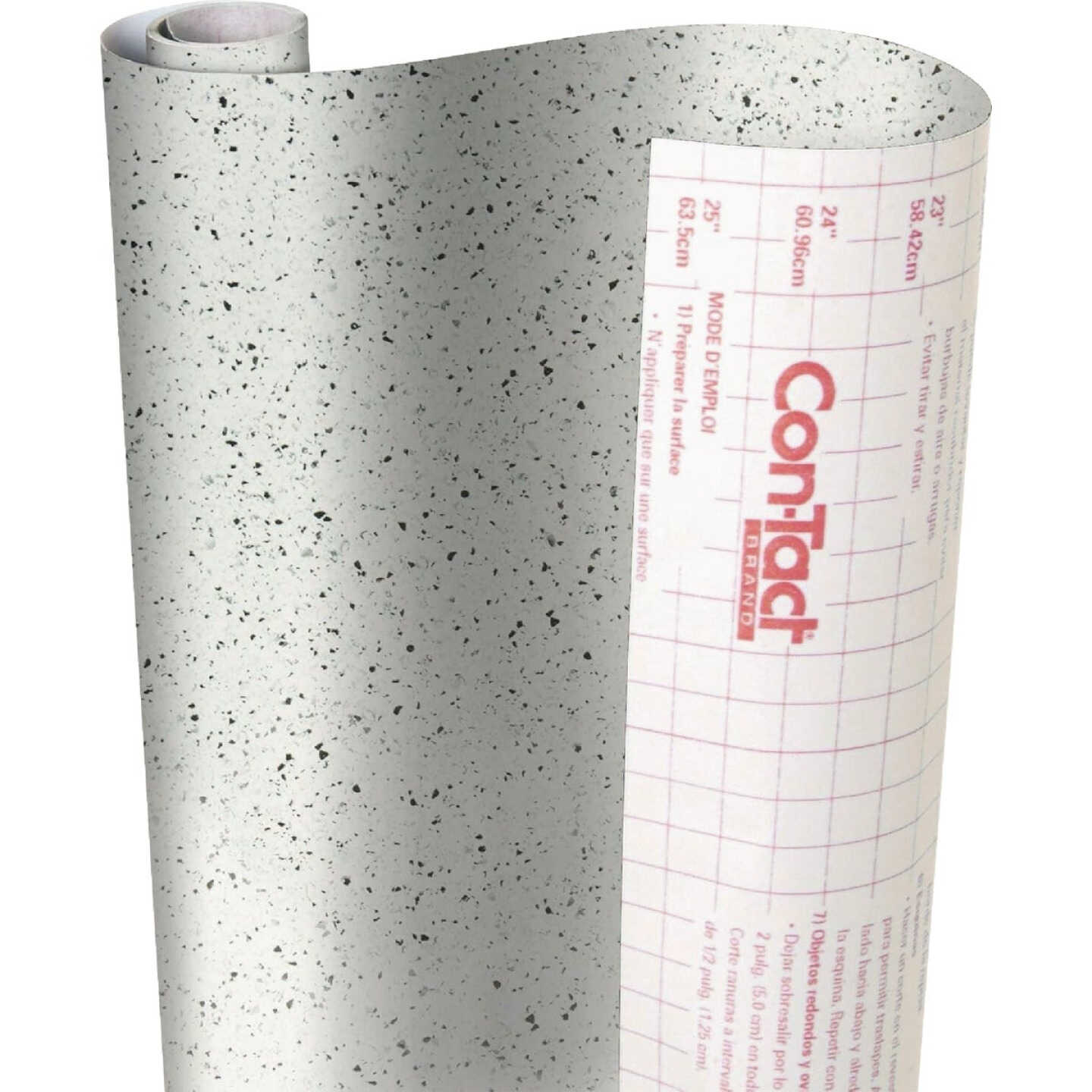 Con-Tact 18 In. x 9 Ft. Black and White Granite Creative Covering Self-Adhesive Shelf Liner Image 4