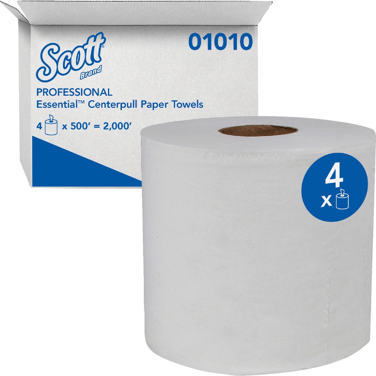 Scott Essential Center-Pull Flow Roll Towel (4-Count)