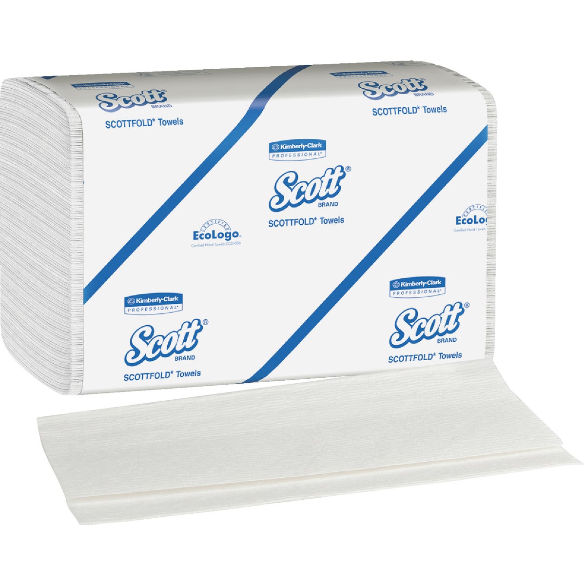 Scott Pro Scottfold M White Hand Towel (25-Count)