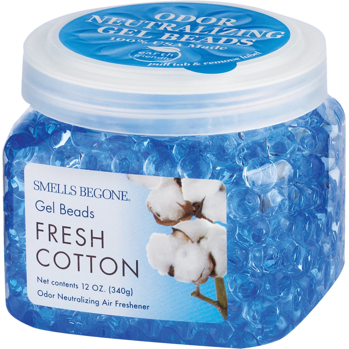 Smells Begone 12 Oz. Gel Beads Fresh Cotton Odor Neutralizer Image 2