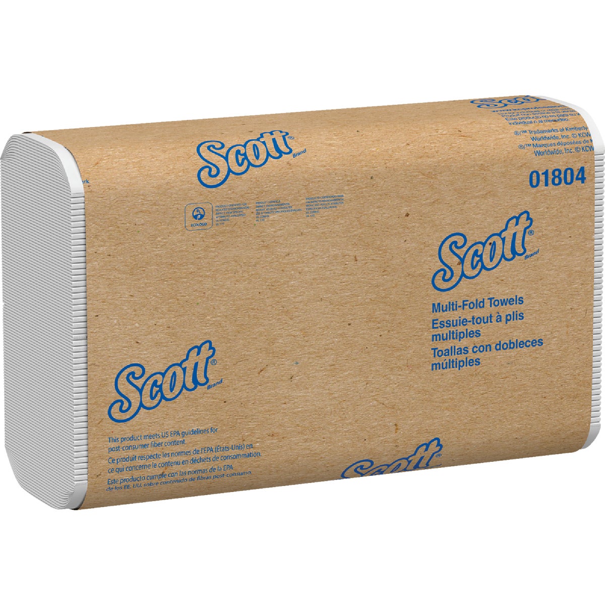 Scott Essential Multi-Fold White Hand Towel (16-Count)