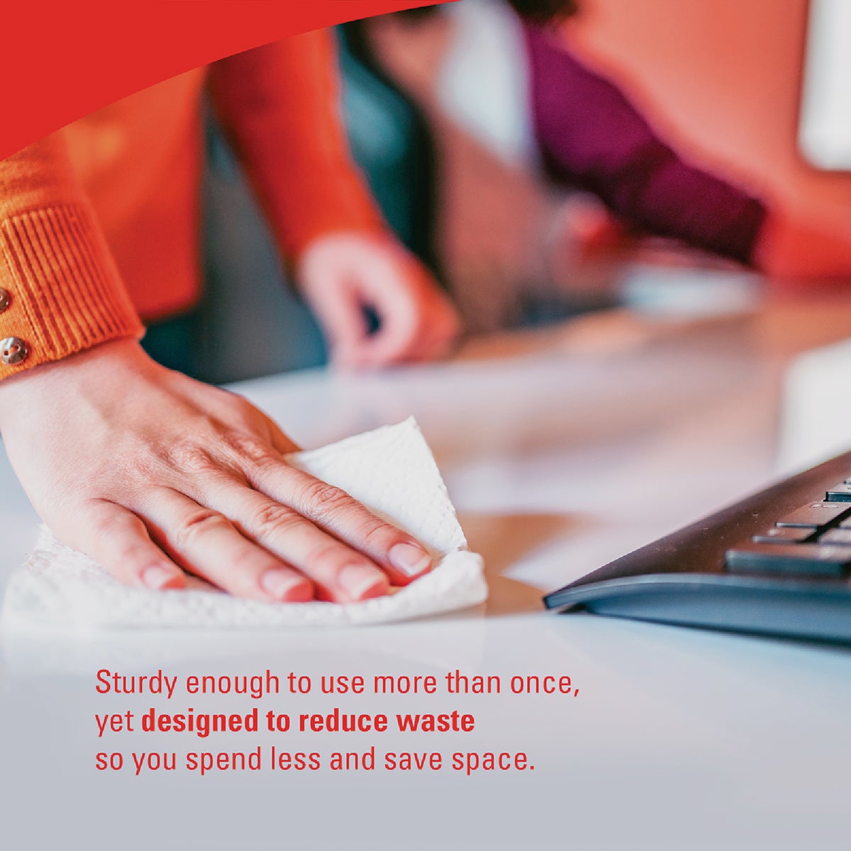 WypAll X60 White Pop-Up Teri Wiper Hand Towel (10-Count) Image 2