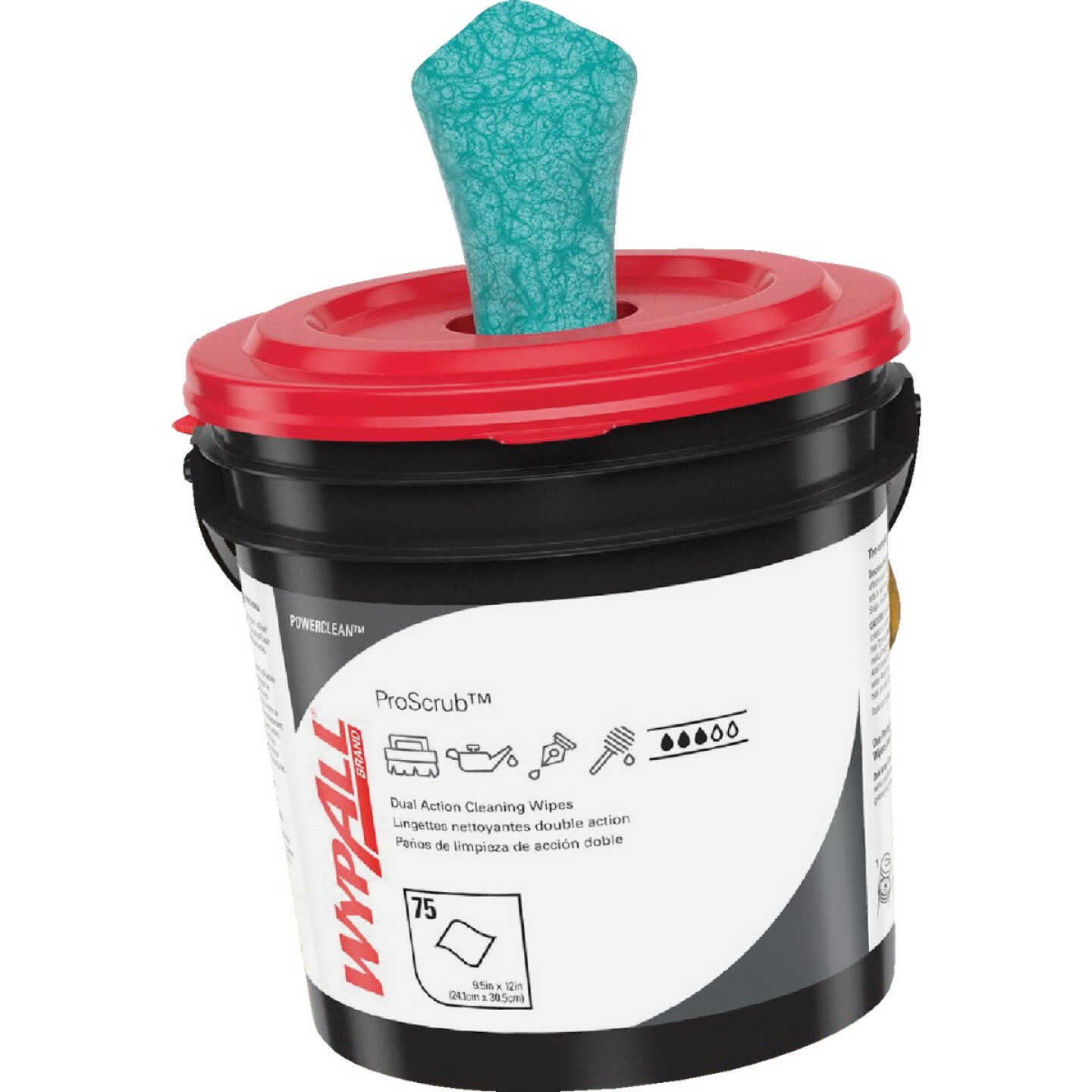 WypAll 9-1/2 In. x 12 In. Cleansing Bucket Hand Cleaning Wipes, (75 Ct.) Image 3