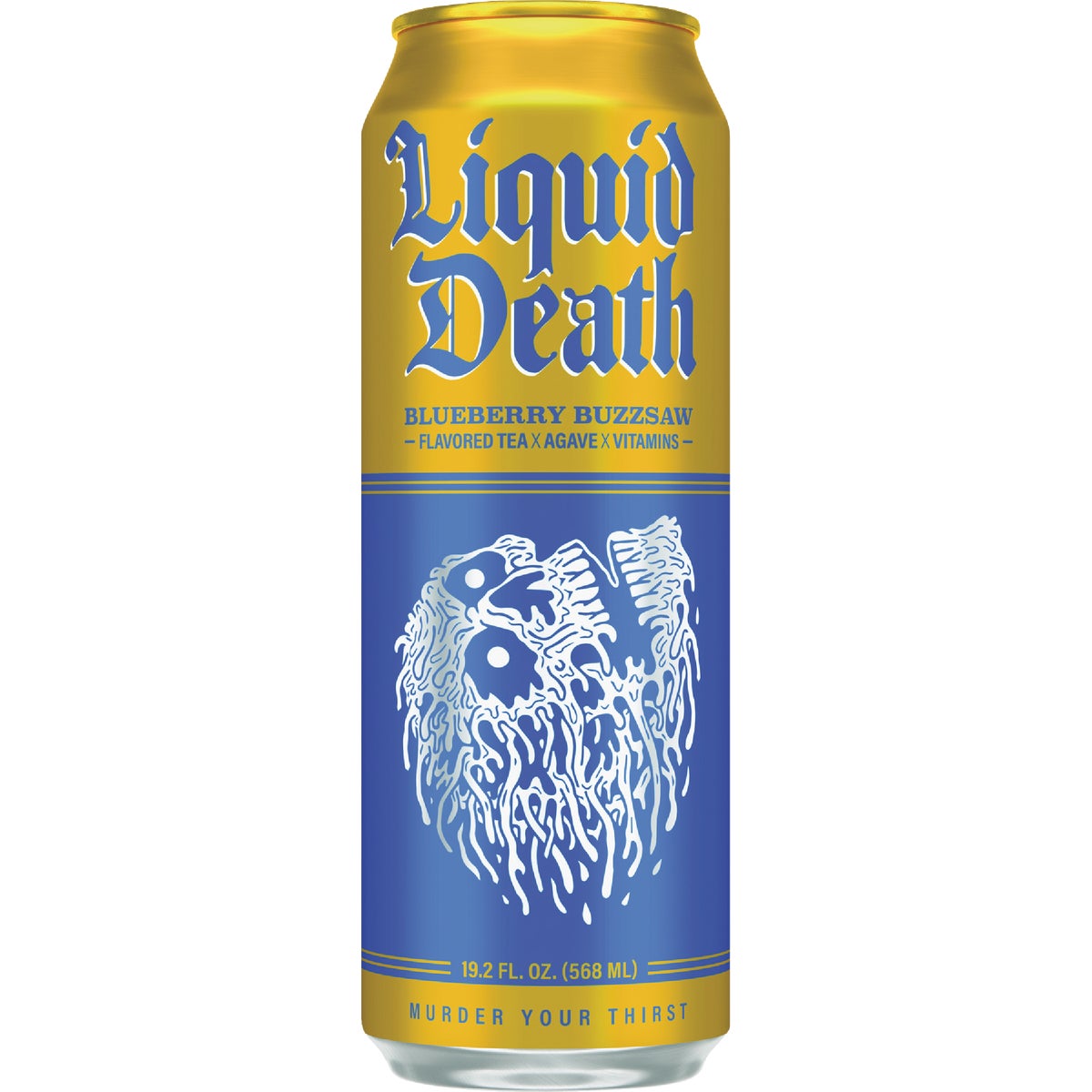 Liquid Death 19.2 Oz. Blueberry Buzzsaw Tea