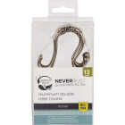 Zenna Home Rustproof Nickel Double Roller Shower Curtain Hooks (12-Count) Image 2